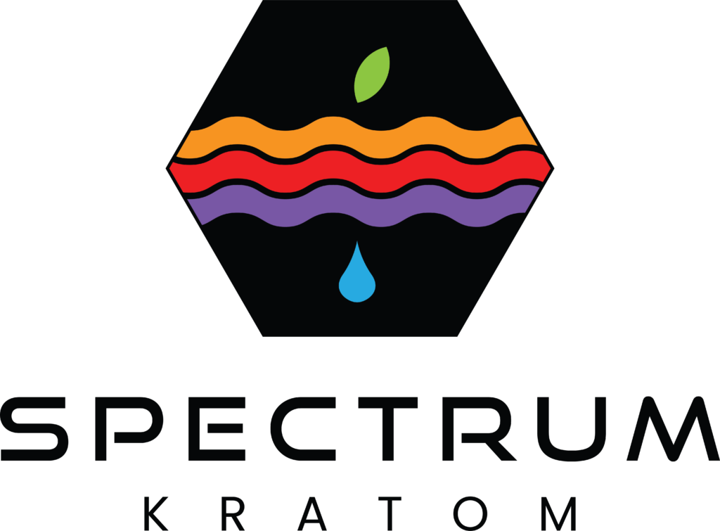 A logo of spectru kratom is shown.